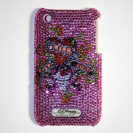 Ed Hardy iPhone 3G/3GS Crystal Faceplate LKS PINK