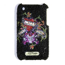Ed Hardy iPhone 3G/3GS Crystal Faceplate LKS BLACK
