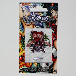 Ed Hardy Crystal Mini Decal Love Kills Slowly