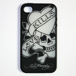 Ed Hardy iphone4 GEL CASE LKS BK/GLOW